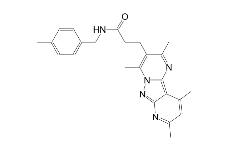 pyrido[2',3':3,4]pyrazolo[1,5-a]pyrimidine-3-propanamide, 2,4,8,10-tetramethyl-N-[(4-methylphenyl)methyl]-