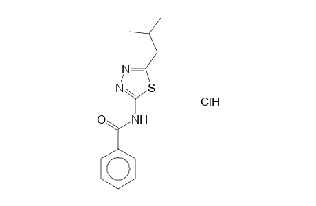 N-(5-isobutyl-1,3,4-thiadiazol-2-yl)benzamide hydrochloride