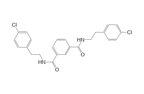 1-N,3-N-bis[2-(4-chlorophenyl)ethyl]benzene-1,3-dicarboxamide