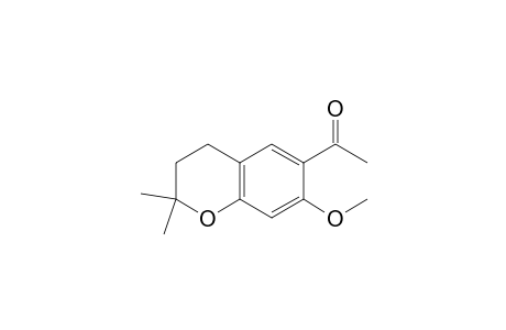 1-(7-Methoxy-2,2-dimethyl-3,4-dihydro-2H-1-benzopyran-6-yl)ethanone