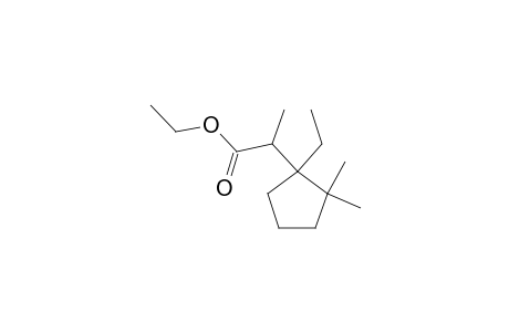 ethyl 2-(1-ethyl-2,2-dimethylcyclopentyl)propanoate
