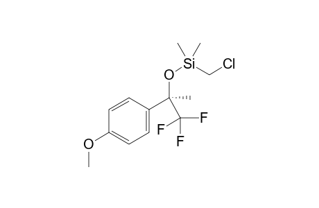 chloromethyl-dimethyl-[(1R)-2,2,2-trifluoro-1-(4-methoxyphenyl)-1-methyl-ethoxy]silane