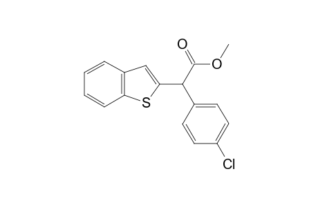 Methyl 2-(benzo[b]thiophen-2-yl)-2-(4-chlorophenyl)acetate