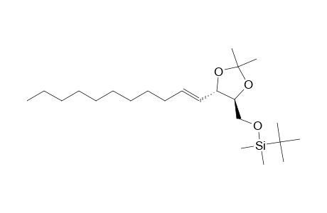(4E,Z)-(2S,3S)-2,3-O-Isopropylidene-4-tetradecene-1,2,3-triol tert-Butyldimethylsilyl Ether