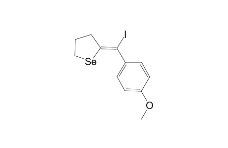 (E)-2-(iodo(4-methoxyphenyl)methylene)tetrahydroselenophene