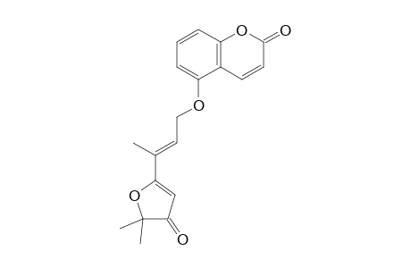 5-[3'-(4",5"-Dihydro-5",5"-dimethyl-4"-oxo-2"-furanyl)-2'-butenyloxy]coumarin