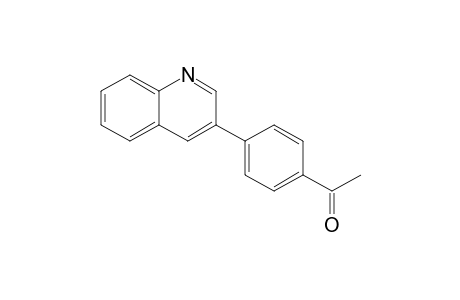 1-(4-quinolin-3-ylphenyl)ethanone