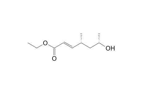 Ethyl (4R,6S)-6-Hydroxy-4-methyl-2-heptenoate