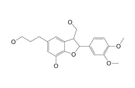 4-O-METHYLDECRUSIN;2-(3',4'-DIMETHOXYPHENYL)-3-HYDROXYMETHYL-2,3-DIHYDRO-7-HYDROXYBENZOFURAN-5H-PROPANOL