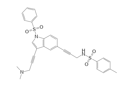 N-[3-[1-(benzenesulfonyl)-3-[3-(dimethylamino)prop-1-ynyl]-5-indolyl]prop-2-ynyl]-4-methylbenzenesulfonamide
