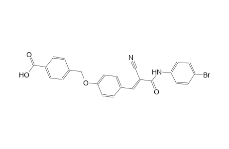 4-({4-[(1E)-3-(4-bromoanilino)-2-cyano-3-oxo-1-propenyl]phenoxy}methyl)benzoic acid
