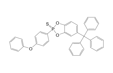 5-(Triphenylmethyl)-2-(p-phenoxyphenyl)benzo[1,3,2]dioxaphospholane-2-sulfide