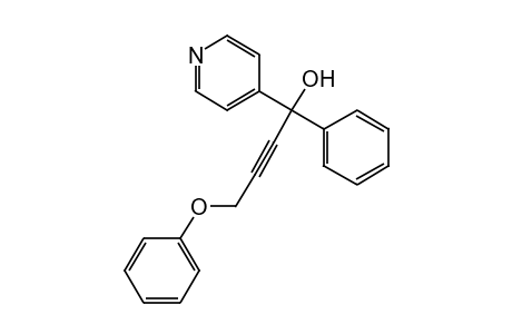 alpha-(3-PHENOXY-1-PROPYNYL)-alpha-PHENYL-4-PYRIDINEMETHANOL