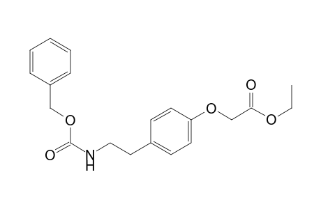 ethyl 2-[4-[2-(benzyloxycarbonylamino)ethyl]phenoxy]acetate