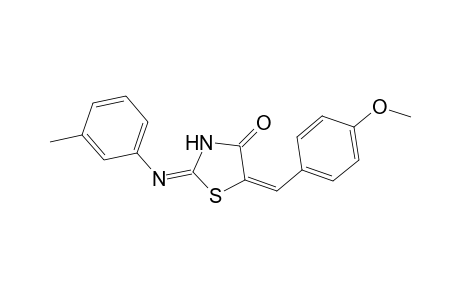 (2E,5E)-5-(4-Methoxybenzylidene)-2-[(3-methylphenyl)imino]-1,3-thiazolidin-4-one