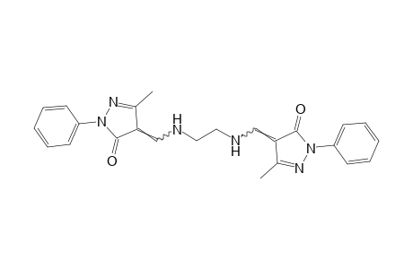 N,N'-bis[(3-methyl-5-oxo-1-phenyl-2-pyrazolin-4-ylidene)methyl]ethylenediamine