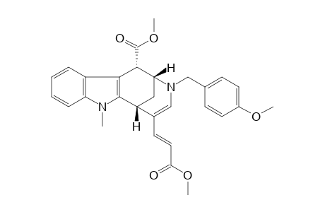 METHYL-3-(PARA-METHOXYBENZYL)-1-ALPHA-(METHOXYCARBONYL)-7-METHYL-1,2,3,6-TETRAHYDRO-2,6-METHANOAZOCINO-[5,4-B]-INDOLE-5(E)-ACRYLATE