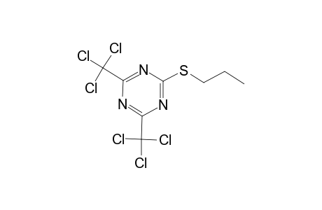 1,3,5-Triazine, 2-(propylthio)-4,6-bis(trichloromethyl)-