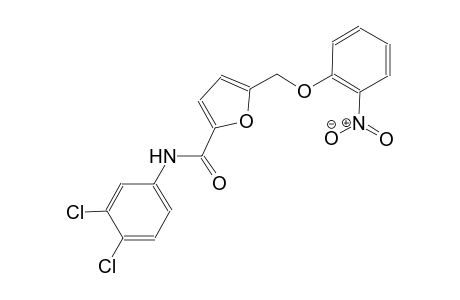 N-(3,4-dichlorophenyl)-5-[(2-nitrophenoxy)methyl]-2-furamide