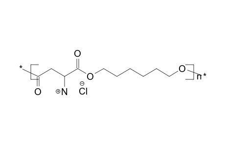 Polyester from aspartic acid hydrochloride and 1,6-hexanediol