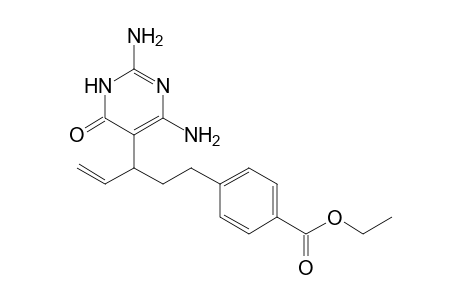 4-[3-(2,6-diamino-4-keto-1H-pyrimidin-5-yl)pent-4-enyl]benzoic acid ethyl ester