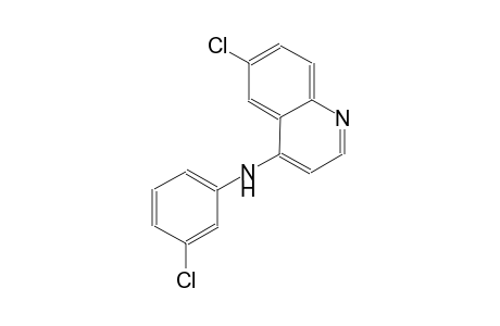 4-quinolinamine, 6-chloro-N-(3-chlorophenyl)-