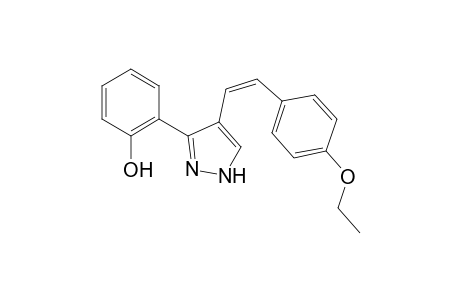 (Z)-3/ 5-(2'-Hydroxyphenyl)-4-(p-ethoxystyryl)pyrazole
