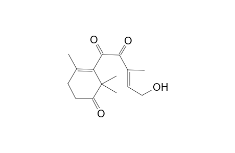 3-[5'-Hydroxy-3'-methyll-1',2'-dioxopent-3'-enyl]-2,2,4-trimethylcyclohex-3-enone