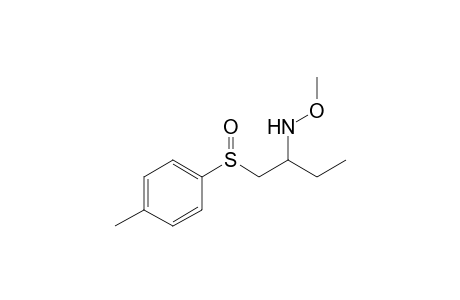 1-Ethyl-2-(methoxyamino)-3-(tolylsulfinyl)propane