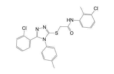 N-(3-chloro-2-methylphenyl)-2-{[5-(2-chlorophenyl)-4-(4-methylphenyl)-4H-1,2,4-triazol-3-yl]sulfanyl}acetamide