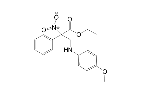 Ethyl 3-(4-methoxyphenylamino)-2-nitro-2-phenylpropanoate