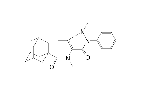 Adamantane-1-carboxamide, N-methyl-N-(2,3-dimethyl-5-oxo-1-phenyl-3-pyrazolin-4-yl)-