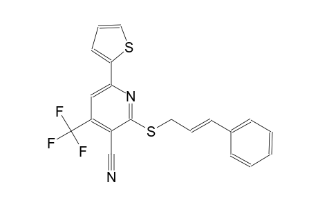 3-pyridinecarbonitrile, 2-[[(2E)-3-phenyl-2-propenyl]thio]-6-(2-thienyl)-4-(trifluoromethyl)-