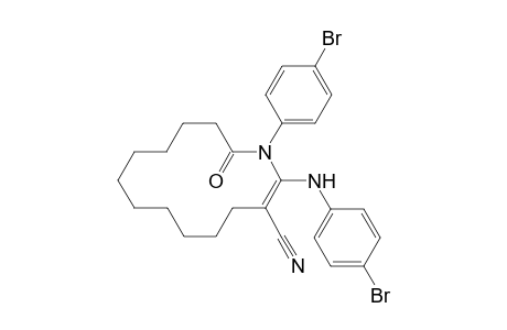 s-cis-(2Z)-1-(4-Bromophenyl)-2-(4-bromophenylamino)-14-oxo-1-azacyclotetradec-2-ene-3-carbonitrile