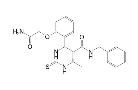 4-[2-(2-amino-2-oxoethoxy)phenyl]-N-benzyl-6-methyl-2-thioxo-1,2,3,4-tetrahydro-5-pyrimidinecarboxamide