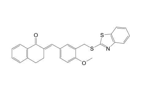 1(2H)-Naphthalenone, 2-[[3-[(1,3-benzothiazol-2-ylthio)methyl]-4-methoxyphenyl]methylidene]-3,4-dihydro-
