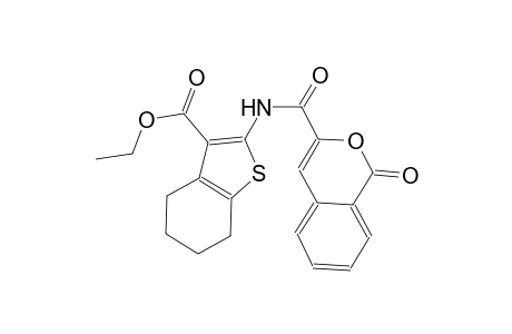 ethyl 2-{[(1-oxo-1H-2-benzopyran-3-yl)carbonyl]amino}-4,5,6,7-tetrahydro-1-benzothiophene-3-carboxylate