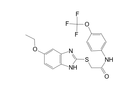 2-[(5-ethoxy-1H-benzimidazol-2-yl)sulfanyl]-N-[4-(trifluoromethoxy)phenyl]acetamide