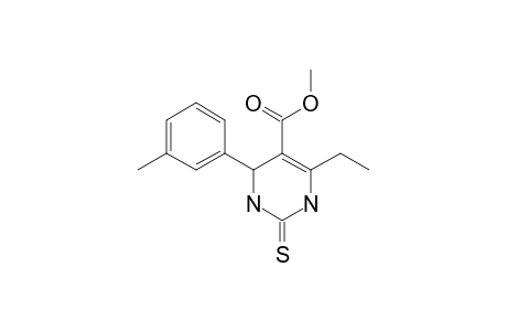 METHYL-6-ETHYL-4-(3-METHYLPHENYL)-2-THIOXY-1,2,3,4-TETRAHYDROPYRIMIDINE-5-CARBOXYLATE
