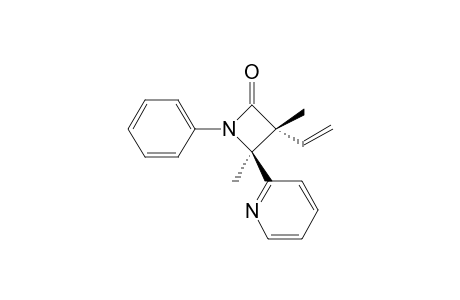 (3R,4S)-3,4-Dimethyl-1-phenyl-4-pyridin-2-yl-3-vinyl-azetidin-2-one