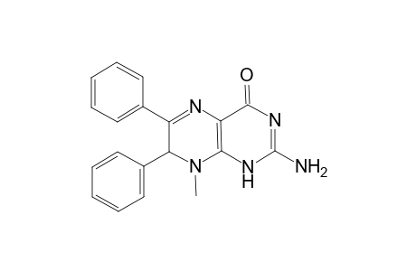 4(3H)-Pteridinone, 2-amino-7,8-dihydro-8-methyl-6,7-diphenyl-