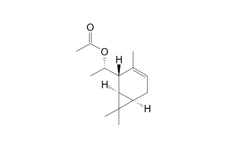 (S)-1-((1R,2S,6R)-3,7,7-Trimethylbicyclo[4.1.0]hept-3-en-2-yl)ethyl acetate