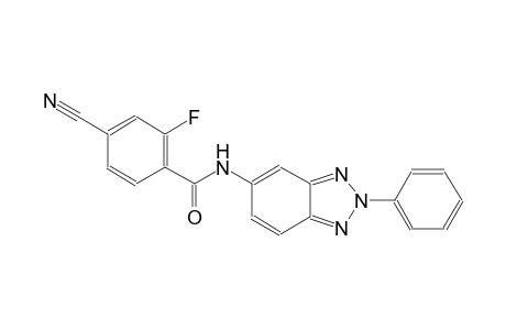 4-cyano-2-fluoro-N-(2-phenyl-2H-1,2,3-benzotriazol-5-yl)benzamide