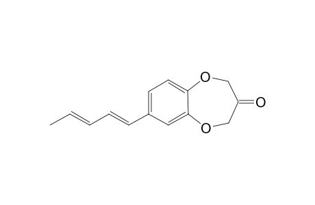 (1E,3E)-7-(Penta-1,3-dienyl)-2H-benzo[b][1,4]dioxepin-3(4H)-one