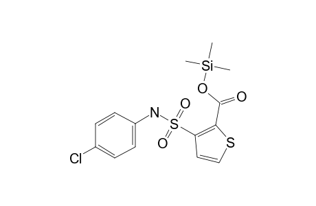 3-[(4-Chlorophenyl)sulfamoyl]thiophene-2-carboxylic acid, trimethylsilyl ester