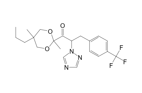 1-Propanone, 1-(2,5-dimethyl-5-propyl-1,3-dioxan-2-yl)-2-(1H-1,2,4-triazol-1-yl)-3 -[4-(trifluoromethyl)phenyl]-[4-(trifluoromethyl)phenyl]-
