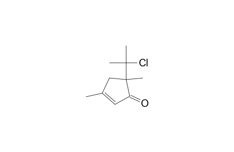 2-Cyclopenten-1-one, 5-(1-chloro-1-methylethyl)-3,5-dimethyl-