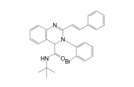 (E)-N-tert-Butyl-3-(2-bromophenyl)-2-styryl-3,4-dihydroquinazoline-4-carboxamide
