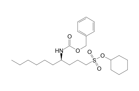 (4R)-4-(benzyloxycarbonylamino)decane-1-sulfonic acid cyclohexyl ester