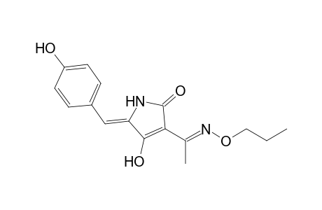(Z)-3-((E)-1-(propoxyimino)ethyl)-4-hydroxy-5-(4-hydroxybenzylidene)-pyrroline-one